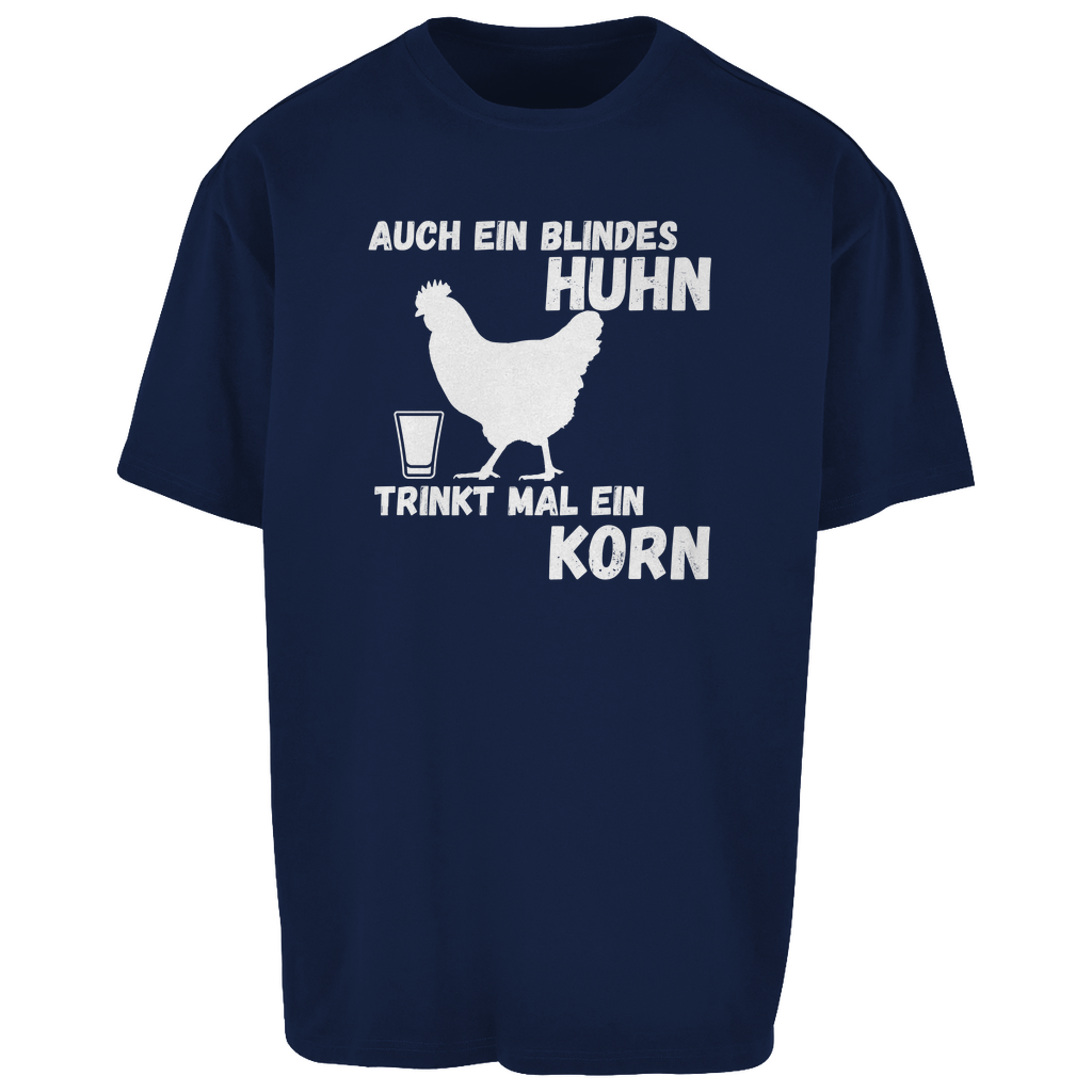 Premium Oversized T-Shirt "Blindes Huhn"