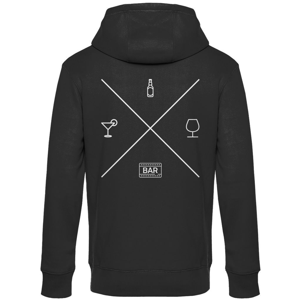 Premium Hoodie "Party Kompass" (Backprint)