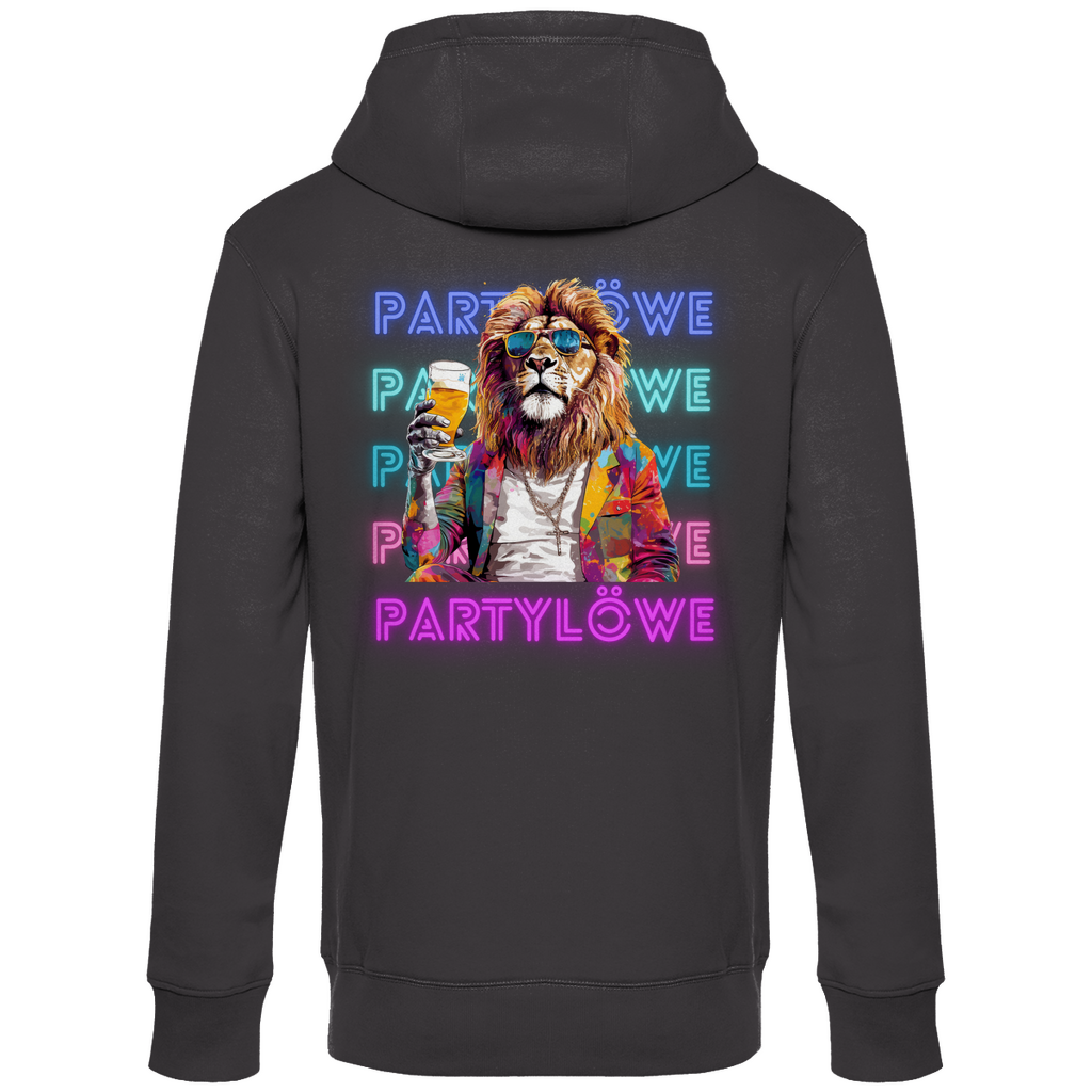 Premium Hoodie "Partylöwe" (Backprint)