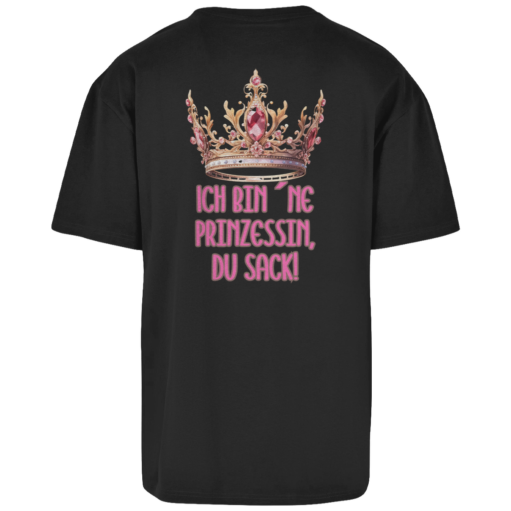 Premium Oversized T-Shirt "Prinzessin" (Woman) (Backprint)