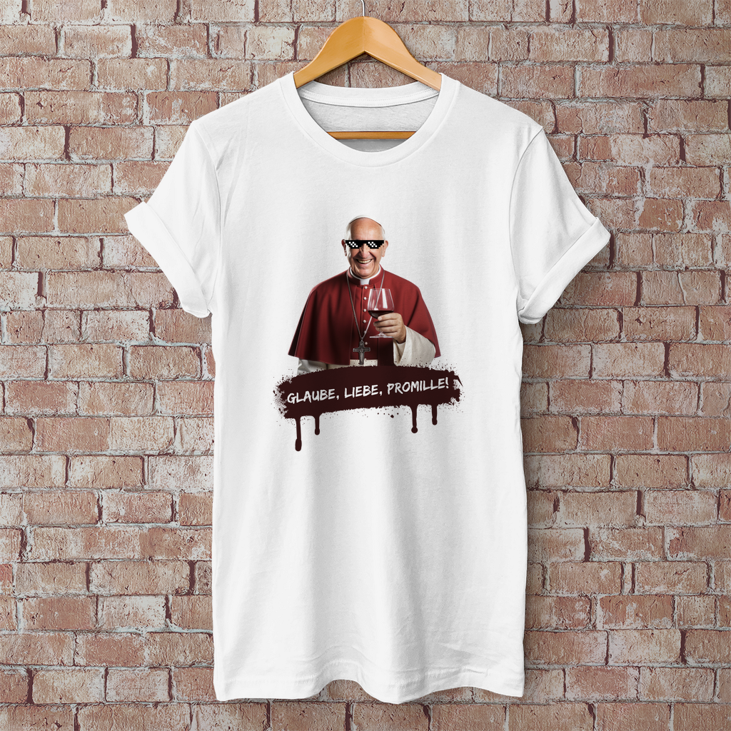 Premium T-Shirt "Glaube, Liebe, Promille"