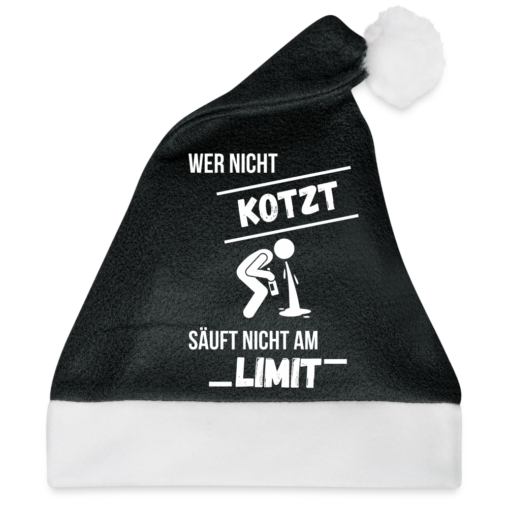 Weihnachtsmütze "Limit" - Schwarz/Weiß
