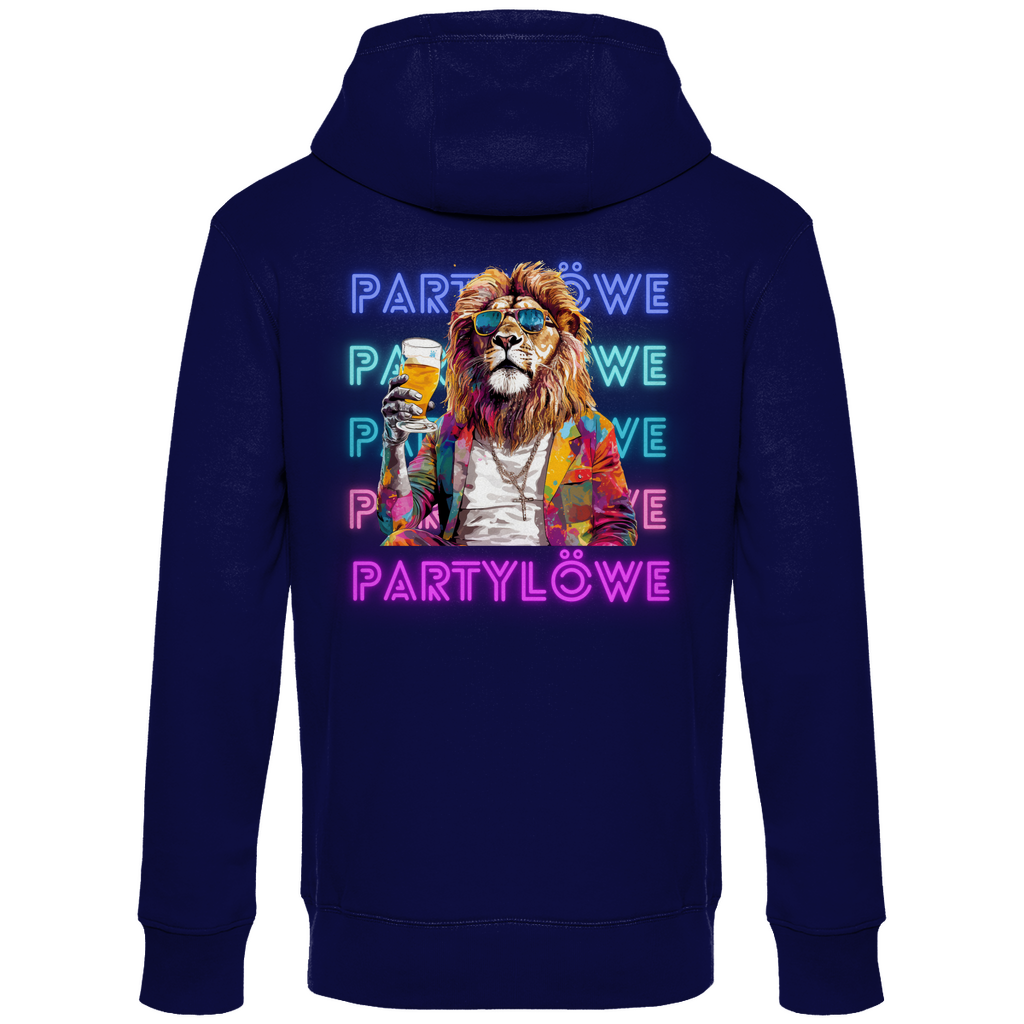 Premium Hoodie "Partylöwe" (Backprint)