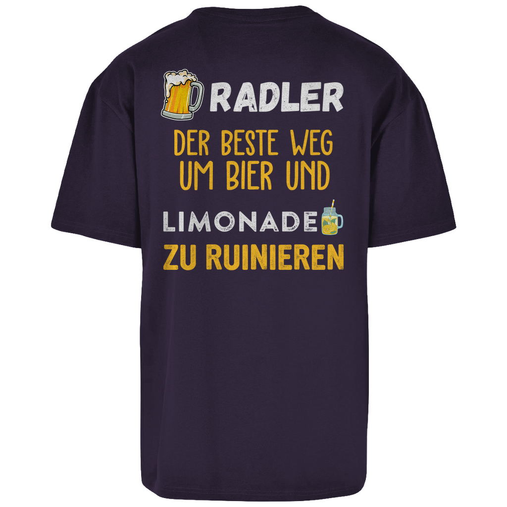 Premium Oversized T-Sirt "Radler" (Backprint)