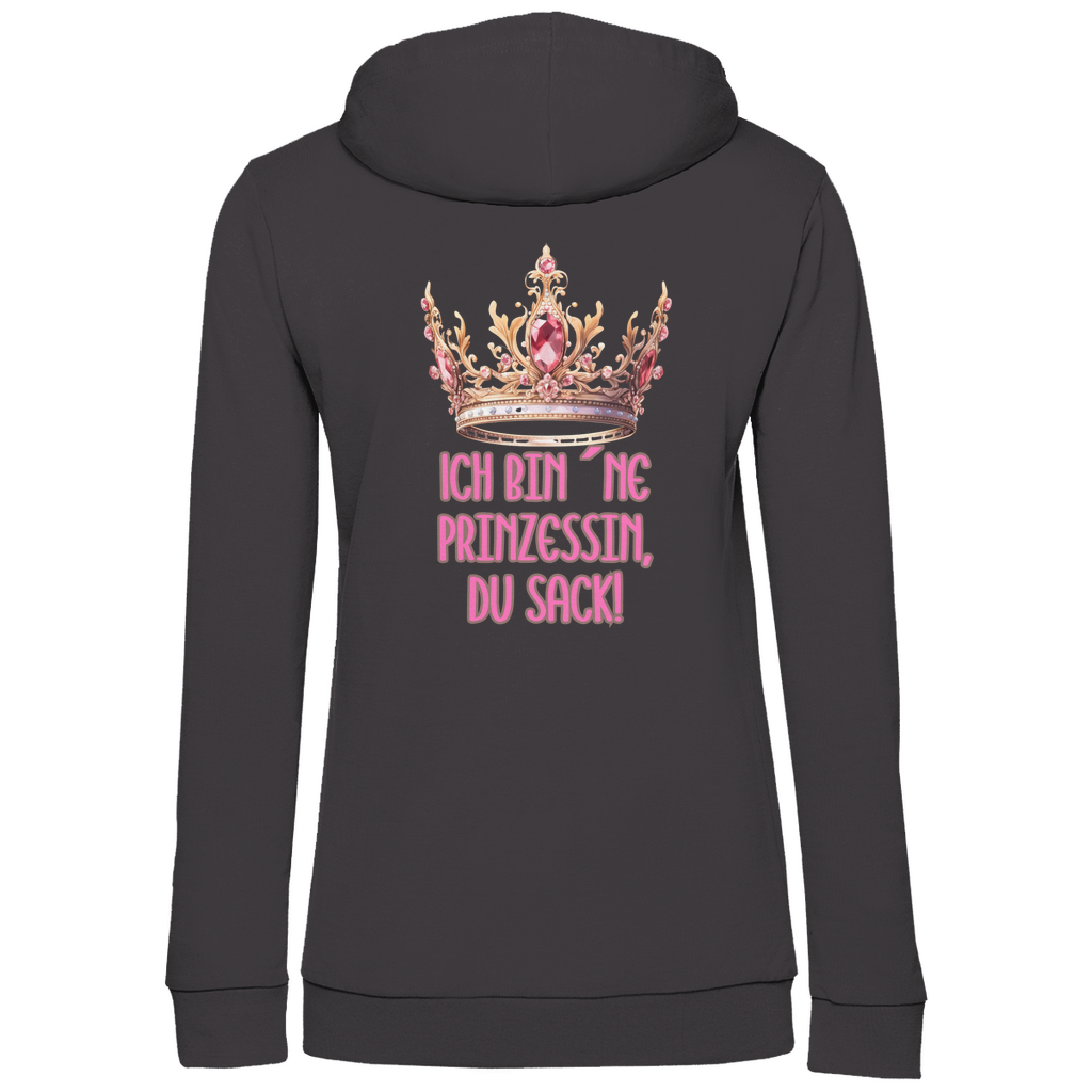 Premium Hoodie "Prinzessin" (Woman) (Backprint)