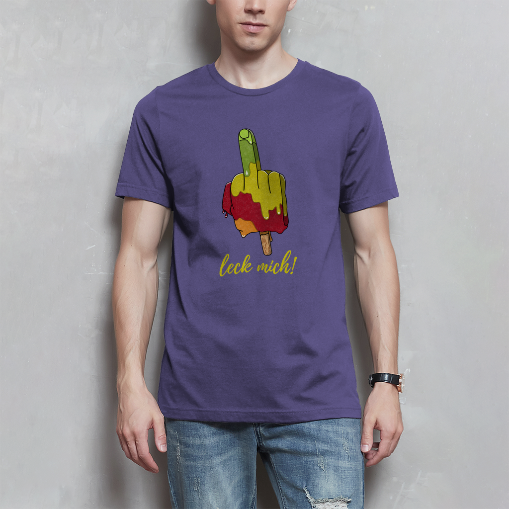 Premium T-Shirt "leck mich!" (Man)