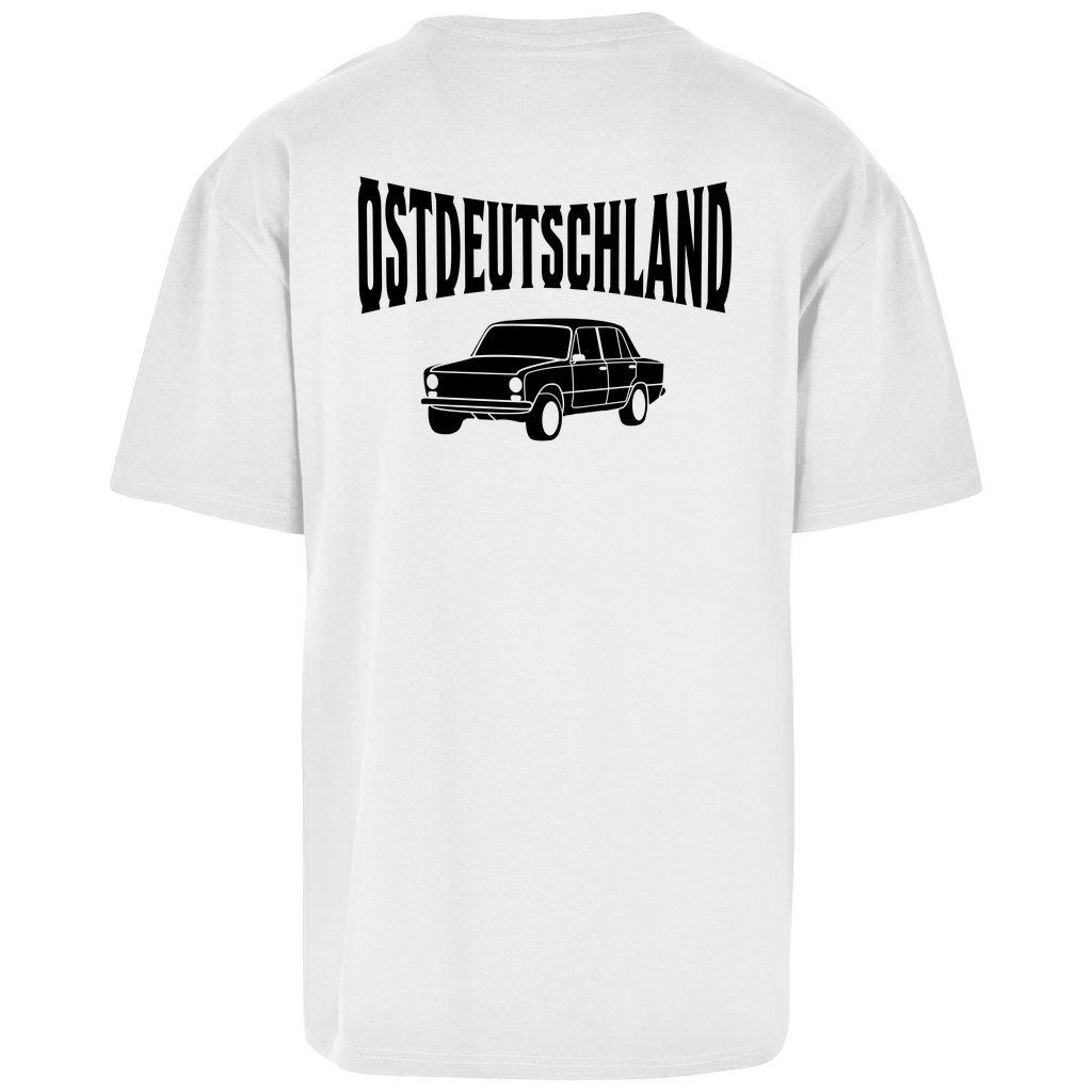 Premium Oversized T-Shirt "Ossi Originals - Ost Fahrzeug" (Backprint)