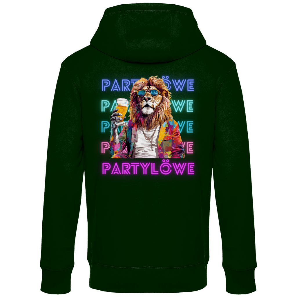 Premium Hoodie "Partylöwe" (Backprint)