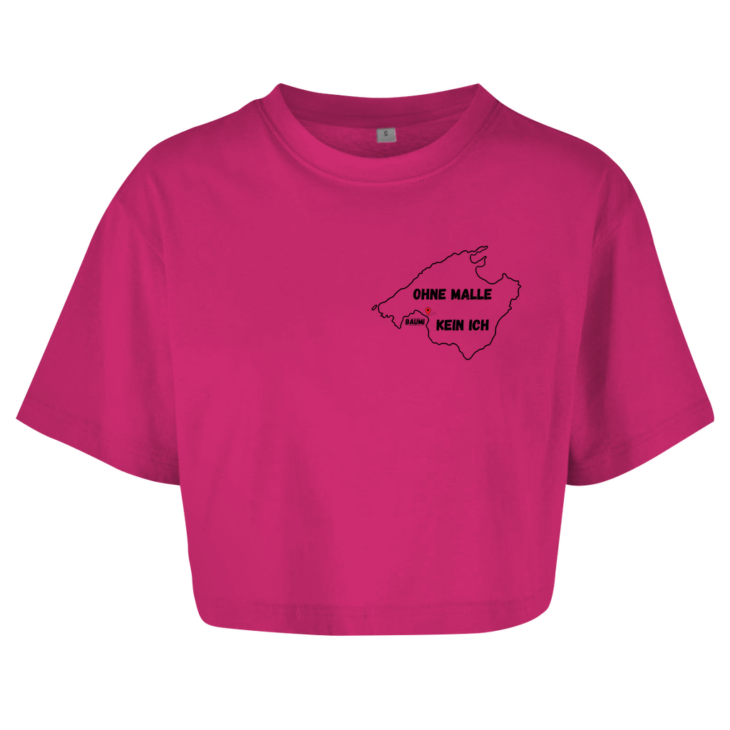 Premium Crop Top "ohne Malle, kein ich [Baumi Edition]"