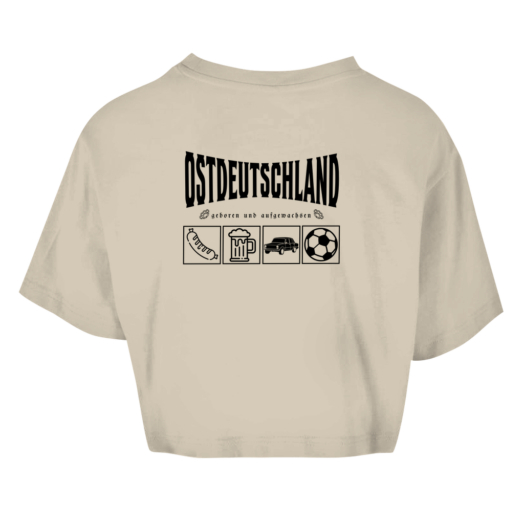 Premium Crop Top "Ossi Originals – Made in DDR" (Backprint)