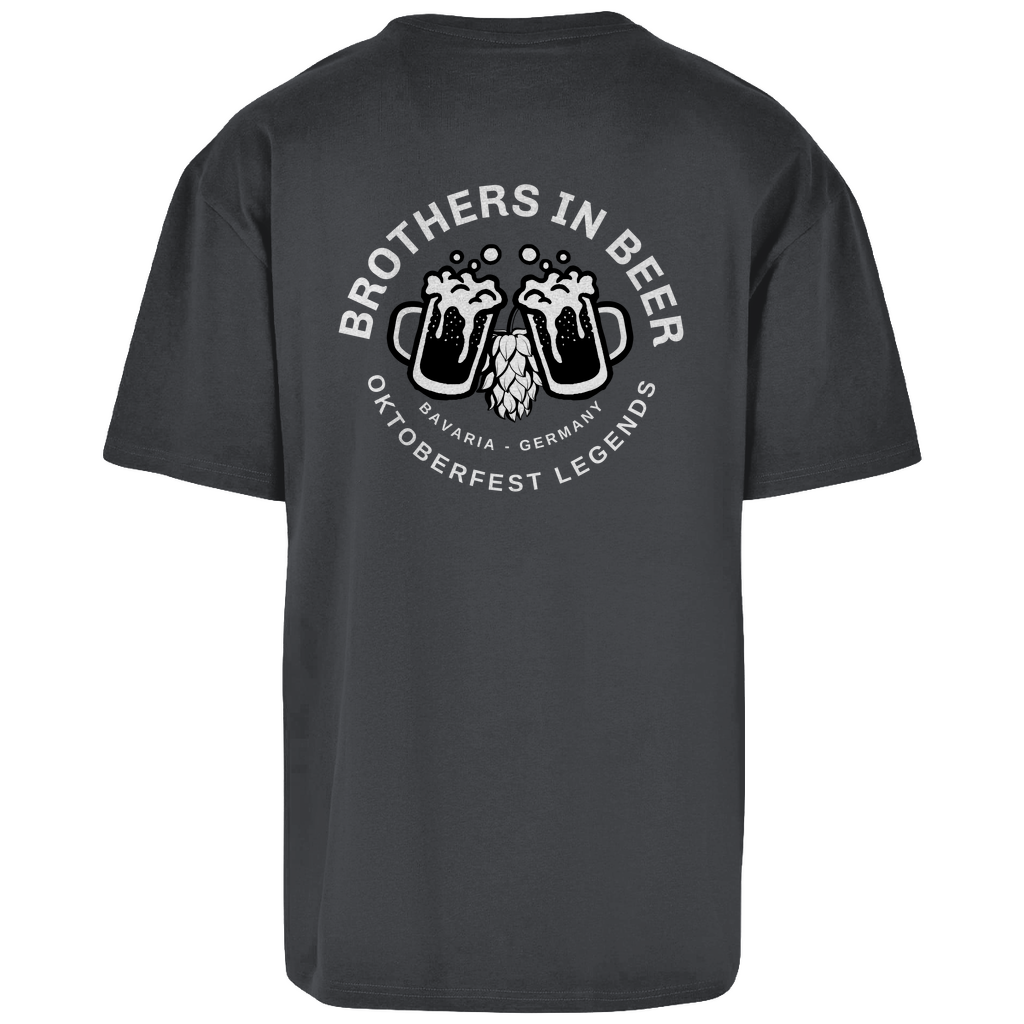 Premium Oversized T-Shirt "Brothers in Beer" (Backprint)