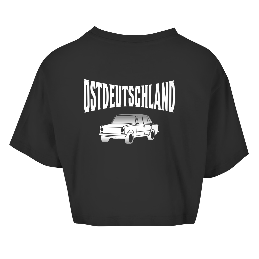 Premium Crop Top "Ossi Originals - Ost Fahrzeug" (Backprint)
