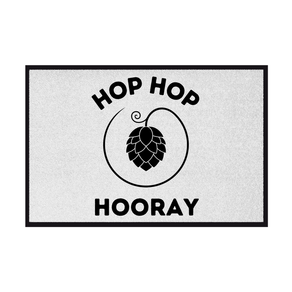 Premium Fußmatte "Hop Hop Hooray"