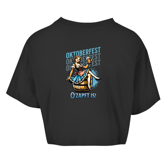 Premium Crop Top "Dirndl" (Backprint)