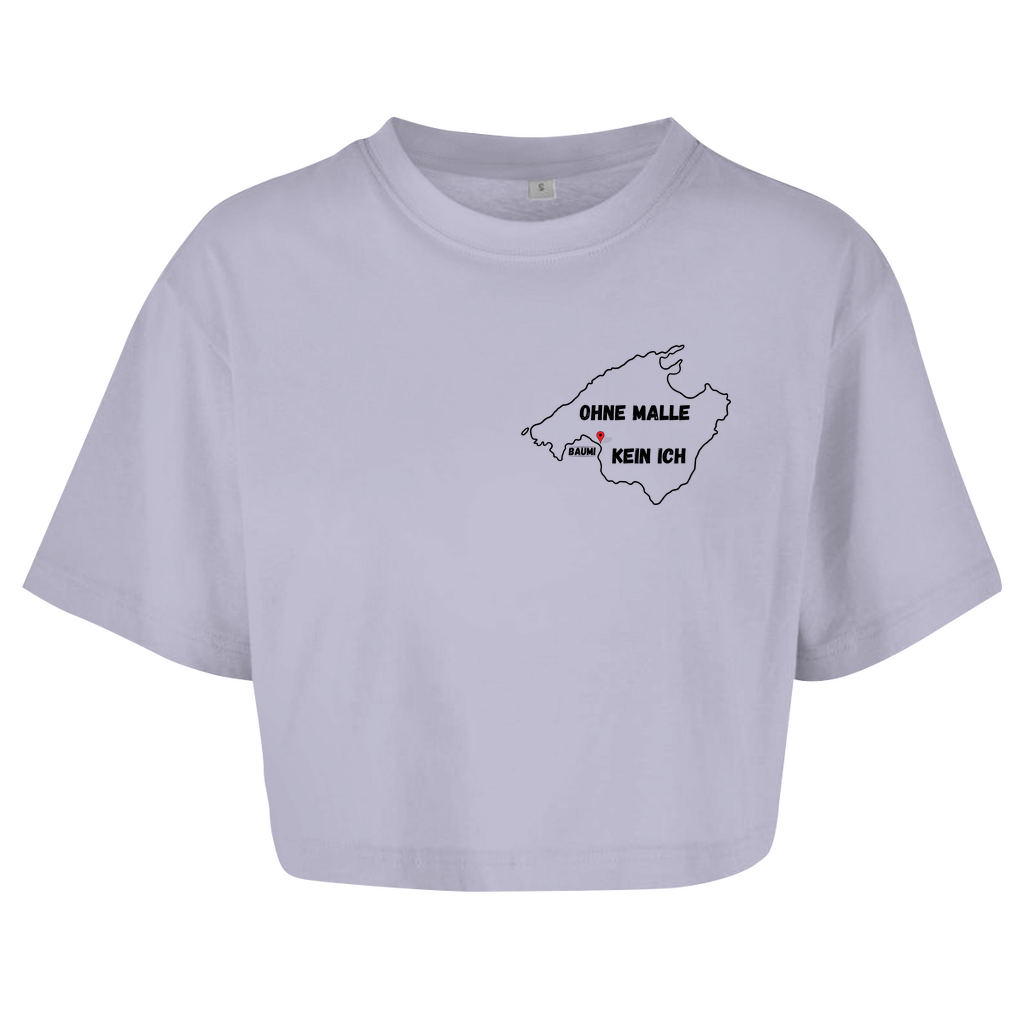 Premium Crop Top "ohne Malle, kein ich [Baumi Edition]"