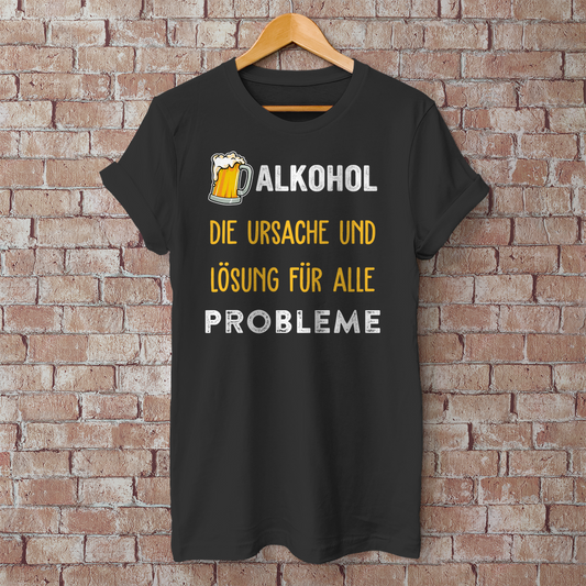 Premium T-Shirt "Problem und Lösung"