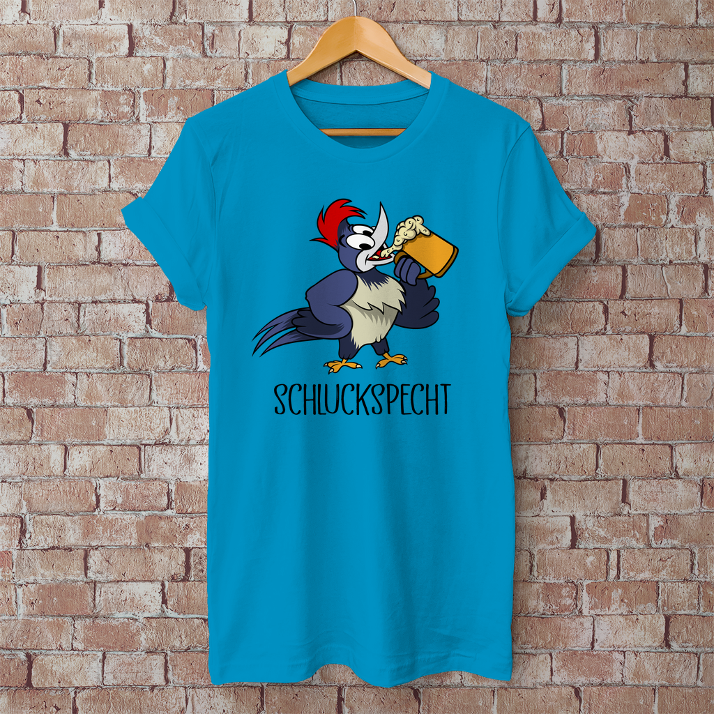 Premium T-Shirt "Schluckspecht"