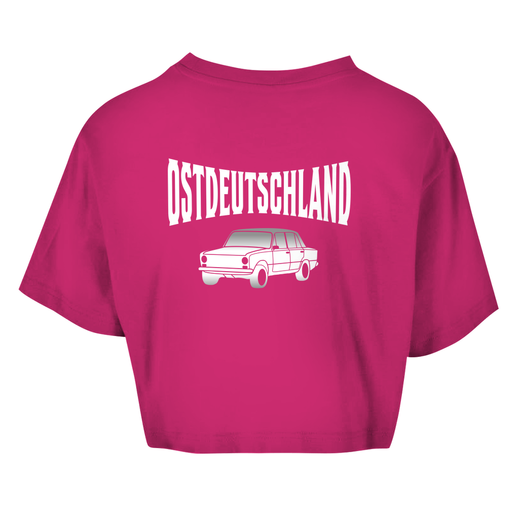 Premium Crop Top "Ossi Originals - Ost Fahrzeug" (Backprint)