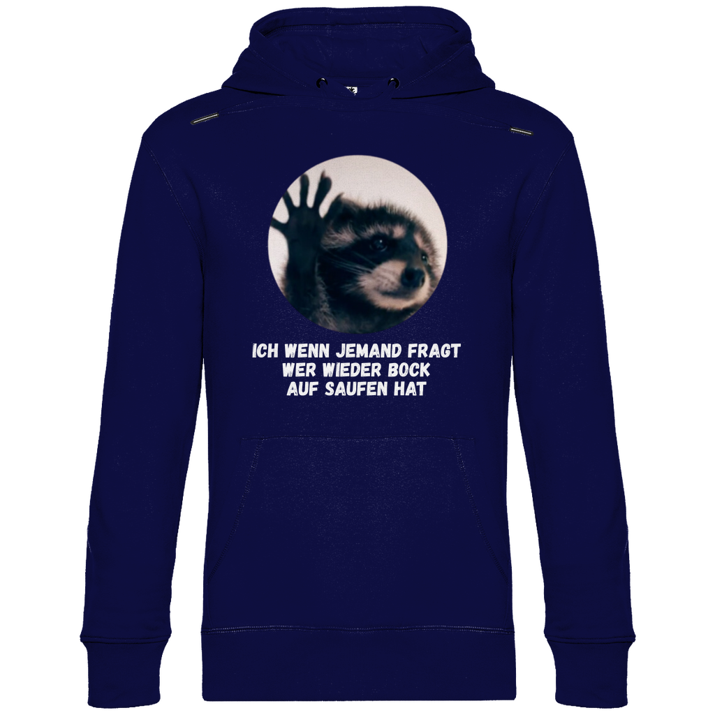 Premium Hoodie "Waschbär Saufi"