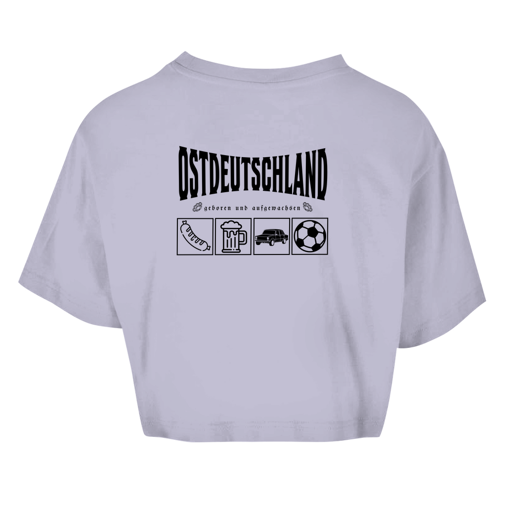 Premium Crop Top "Ossi Originals – Made in DDR" (Backprint)