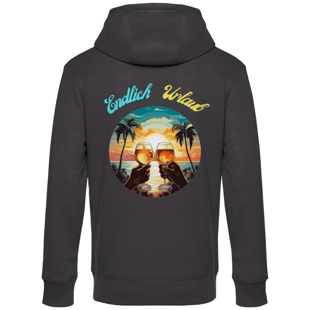 Premium Hoodie "Urlaub 1" (Backprint)