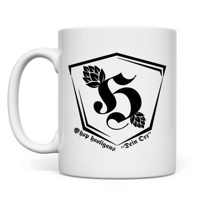 Premium Tasse "Hop Hooligans Headquarters" (personalisierbar)