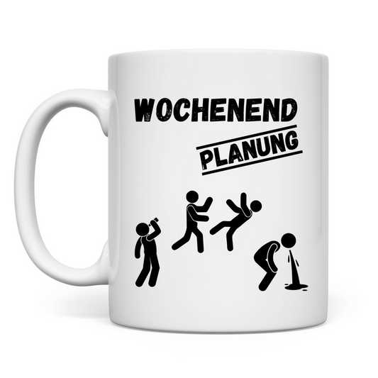Premium Tasse "Wochenend Planung"