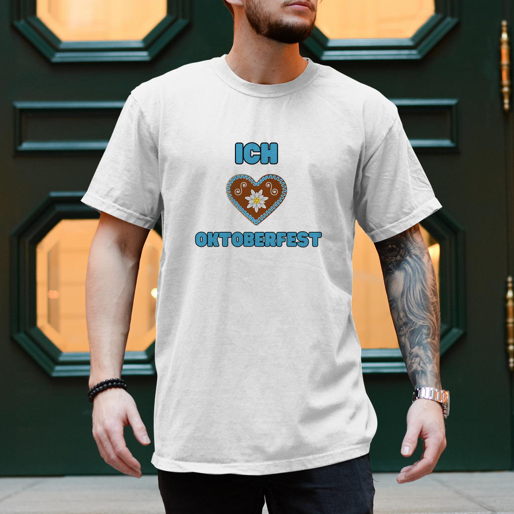 Premium T-Shirt "Ich ❤ Oktoberfest" (Man)