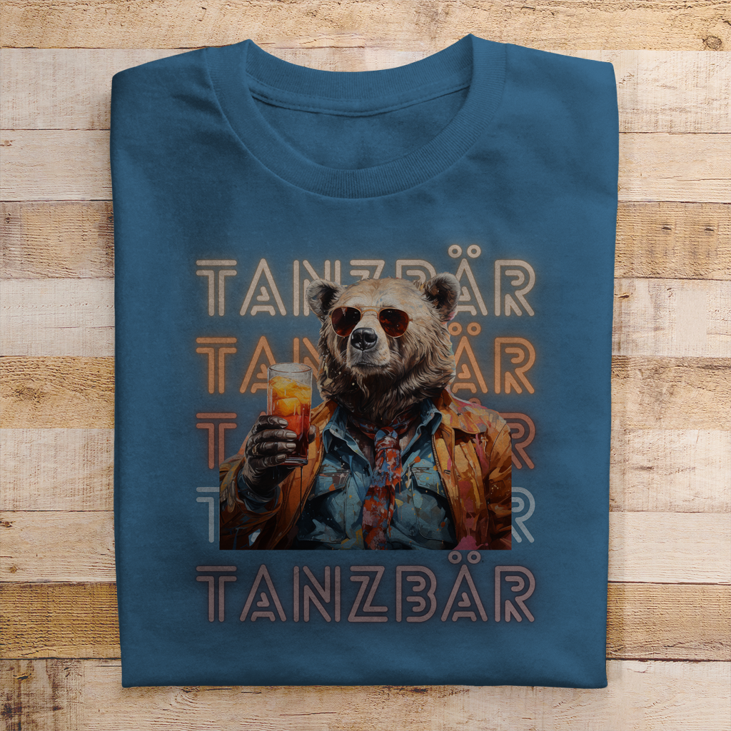 Premium T-Shirt "Tanzbär" (Man)