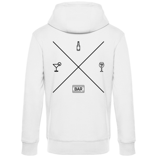 Premium Hoodie "Party Kompass" (Backprint)