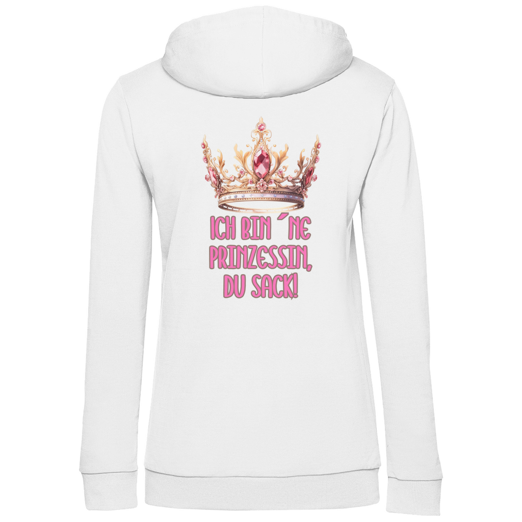 Premium Hoodie "Prinzessin" (Woman) (Backprint)