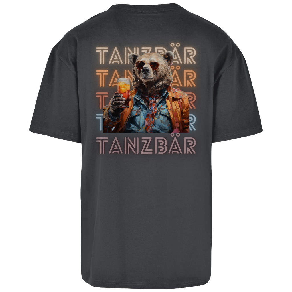 Premium Oversized T-Shirt "Tanzbär" (Backprint)