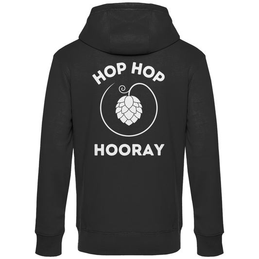 Premium Hoodie "Hop Hop Hooray" (Backprint)