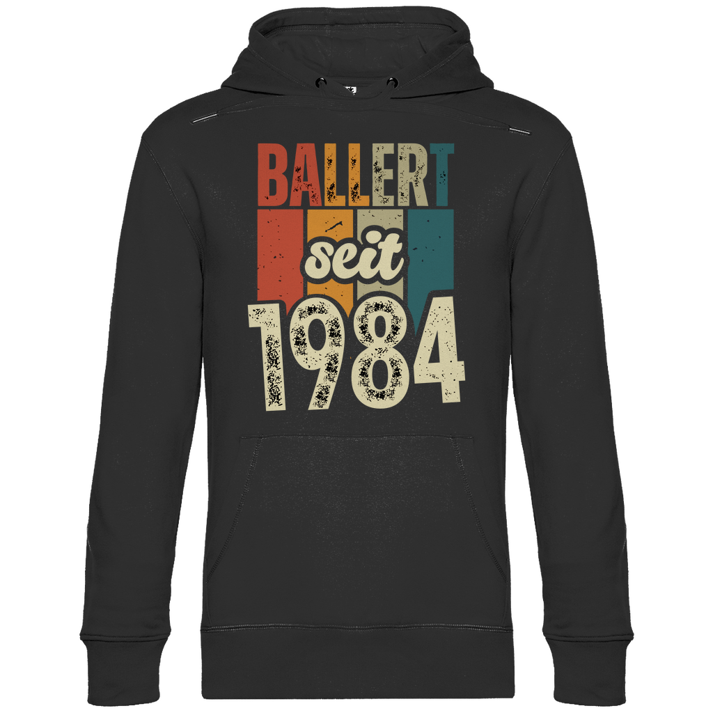 Premium Hoodie "Ballert seit 1984"