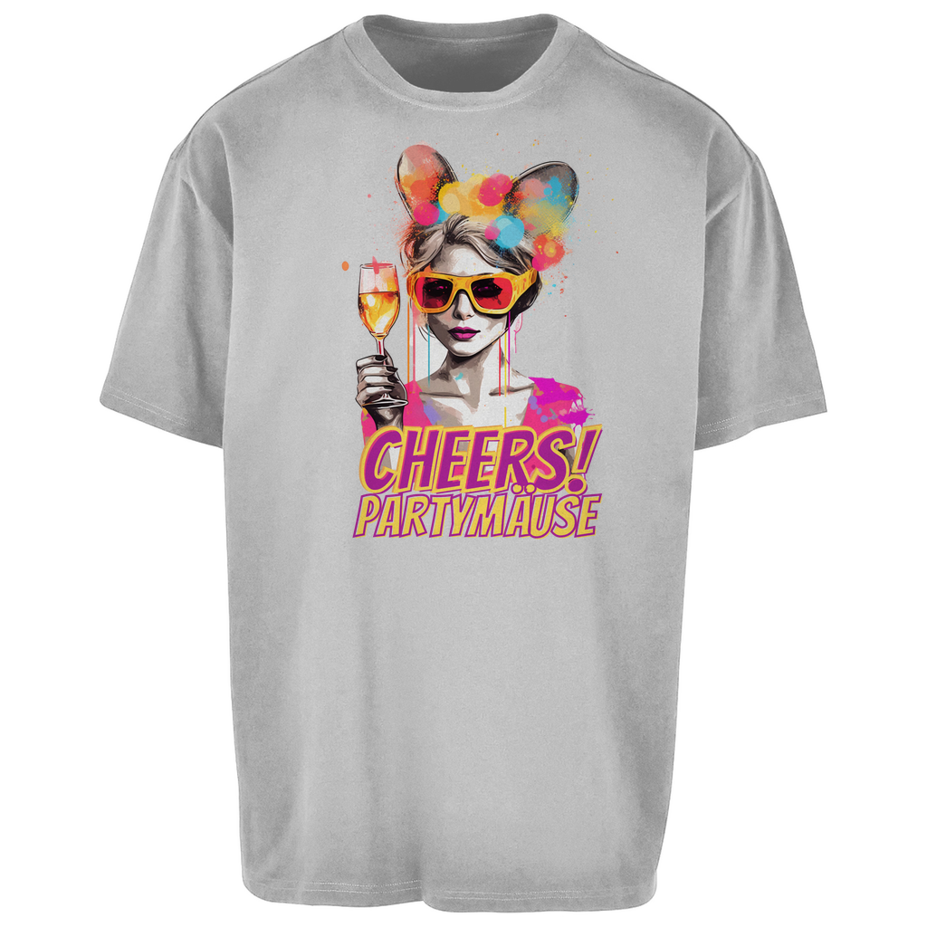 Premium Oversized T-Shirt "Partymaus" (Woman)