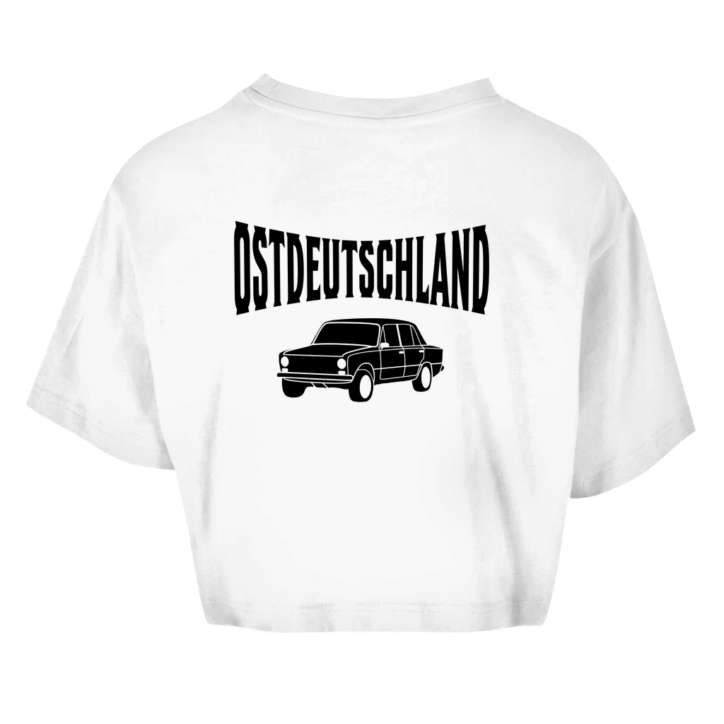 Premium Crop Top "Ossi Originals - Ost Fahrzeug" (Backprint)