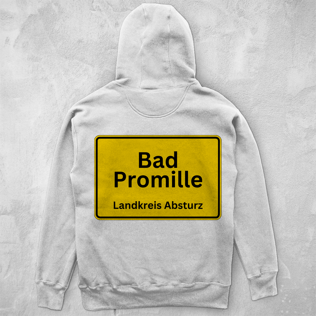 Premium Oversized Hoodie "Bad Promille" (Backprint)