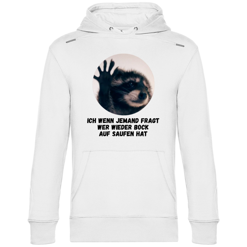 Premium Hoodie "Waschbär Saufi"