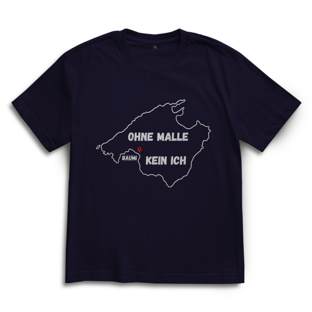 Premium Oversized T-Shirt "ohne Malle, kein ich [Baumi Edition]"