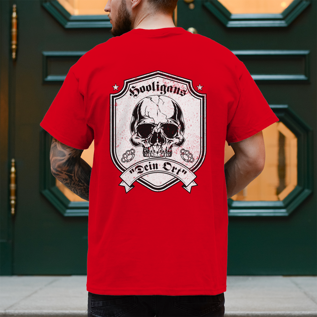 Premium T-Shirt "Ossi Originals – Ost Hools" (personalisierbar) (Backprint)