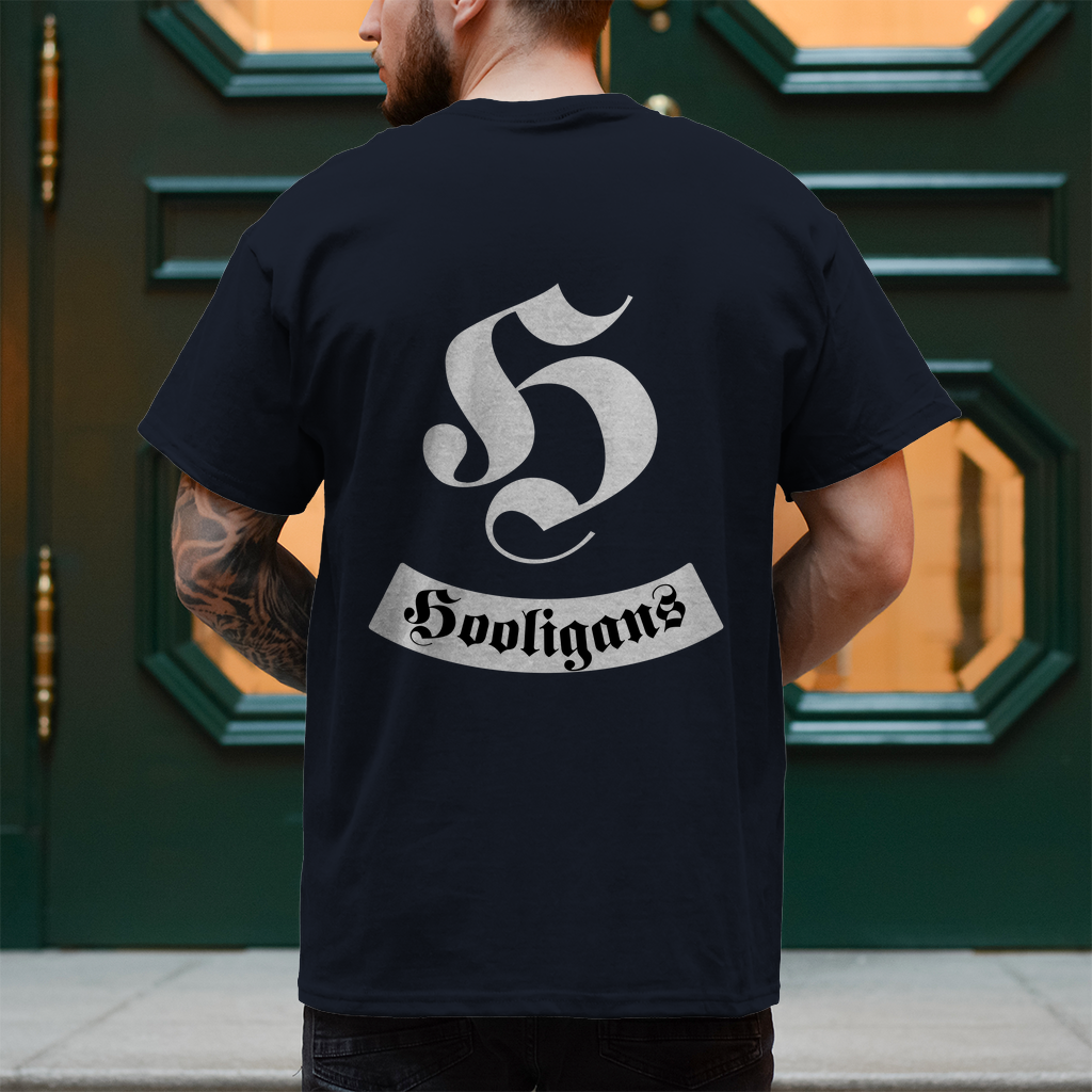 Premium T-Shirt "Hooligans - H" (Backprint)
