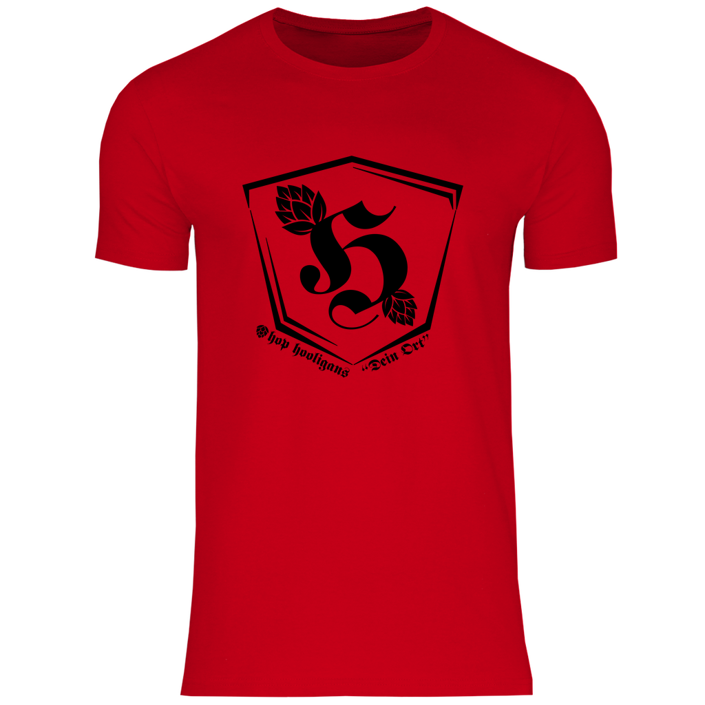 Premium T-Shirt "Hop Hooligans Headquarters" (personalisierbar)