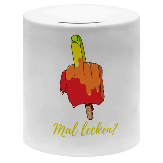Premium Spardose "mal lecken?"