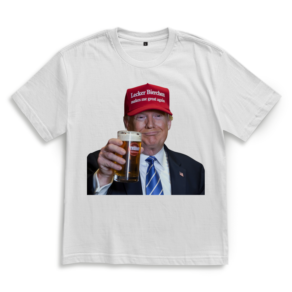 Premium Oversized T-Shirt "Trump - Lecker Bierchen"