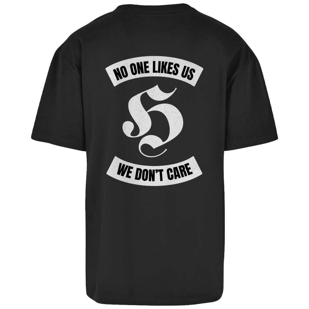 Premium Oversized T-Shirt "Hooligans - We don´t care" (Backprint)