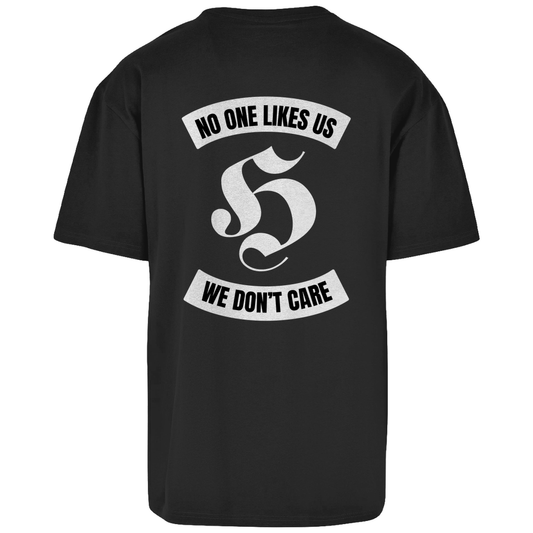 Premium Oversized T-Shirt "Hooligans - We don´t care" (Backprint)