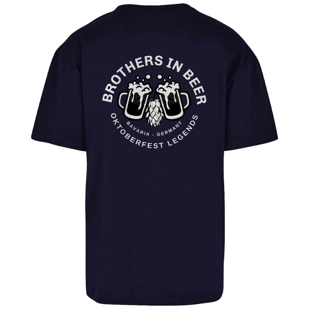 Premium Oversized T-Shirt "Brothers in Beer" (Backprint)