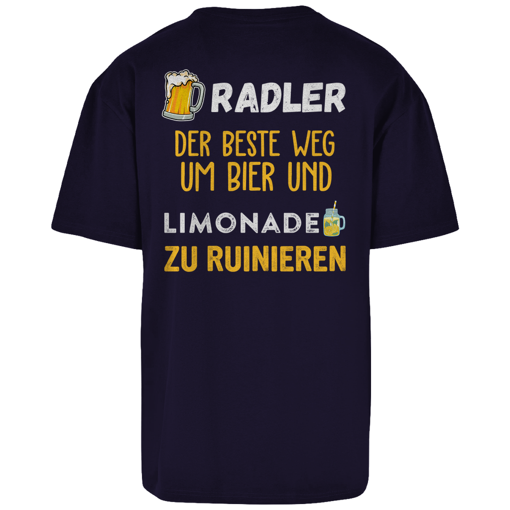 Premium Oversized T-Sirt "Radler" (Backprint)
