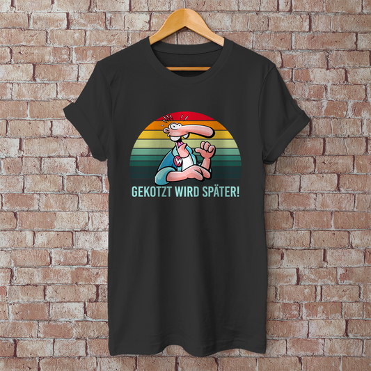 Premium T-Shirt Werner – gekotzt wird später – DrinkFashion