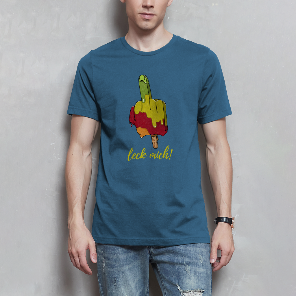 Premium T-Shirt "leck mich!" (Man)